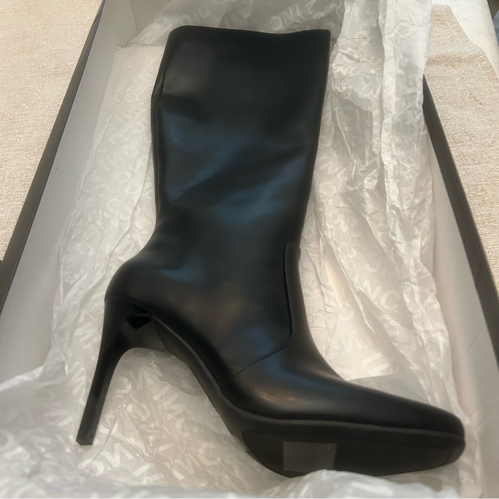 INC Women's BLACK Videl Knee High Dress sexy Boots size 7 1/2 M